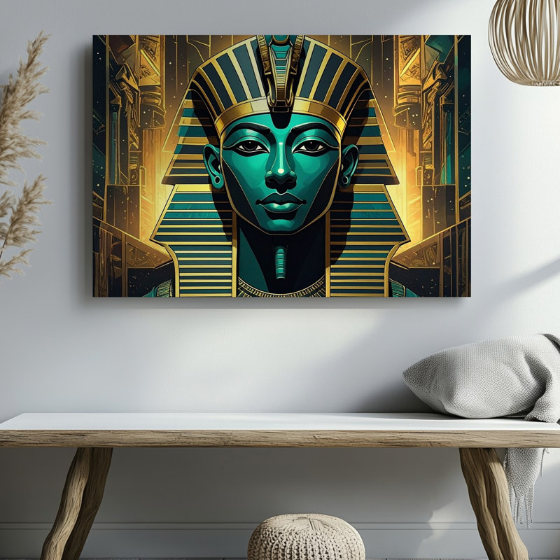 Toile Cyber Pharaoh, H 9 po x l 12 po