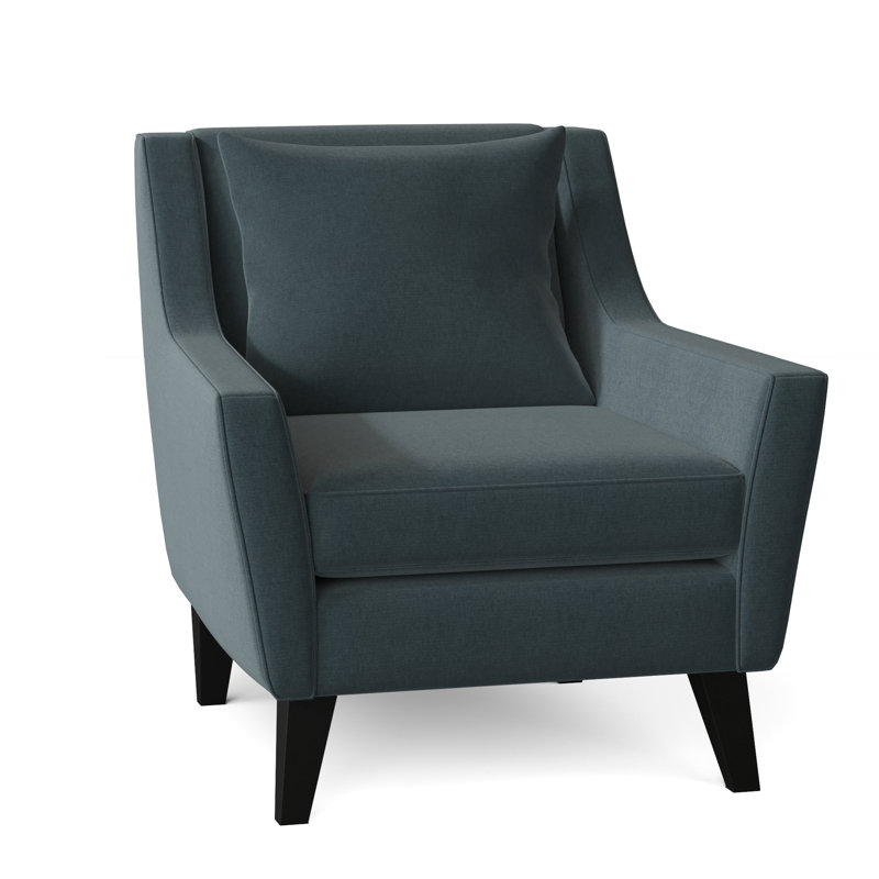 Fauteuil l 33 po Gros, Microfibre performance gitane bleu gitan