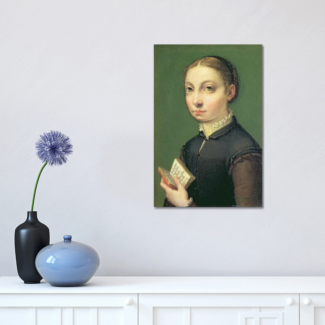 Self Portrait, 1554 by Sofonisba Anguissola - Wrapped Canvas Painting