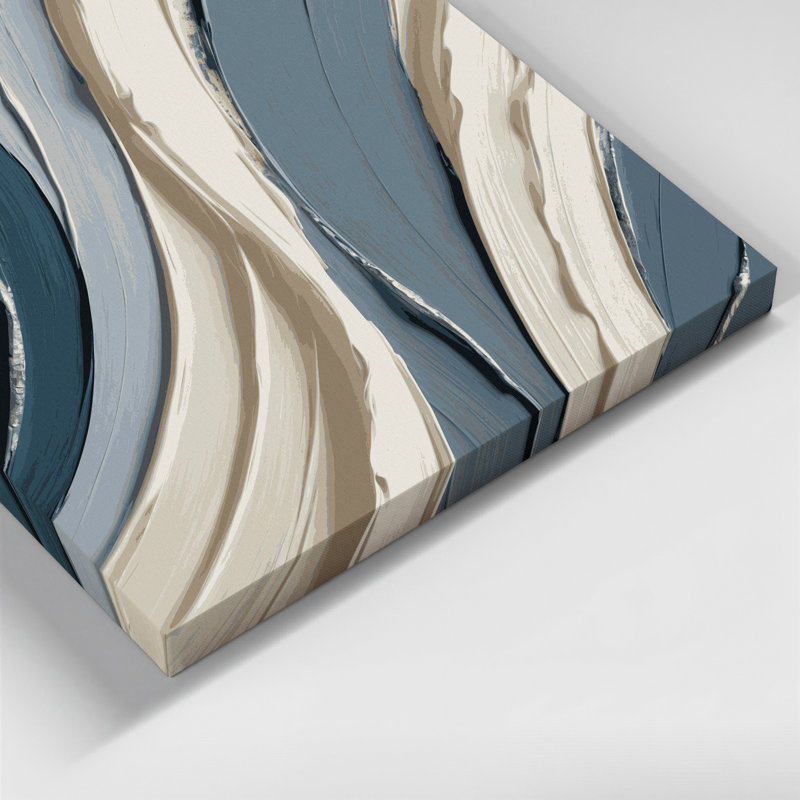 Art mural sur toile gris ardoise DiagonalStripes
