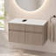 Armoire de rangement avec base de meuble-lavabo, aspect bois 31,5 po, maison de salle de bain moderne