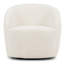 Chaise longue pivotante rembourrée Alma Boucle-448977327