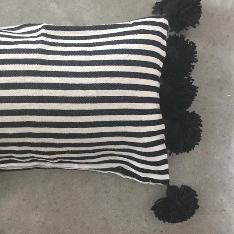 Striped Cotton Pillow Cover