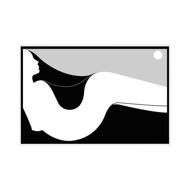 Dune 1 Piece Wall Art on Canvas, 66.04 cm H x 45.72 cm W, White Framed