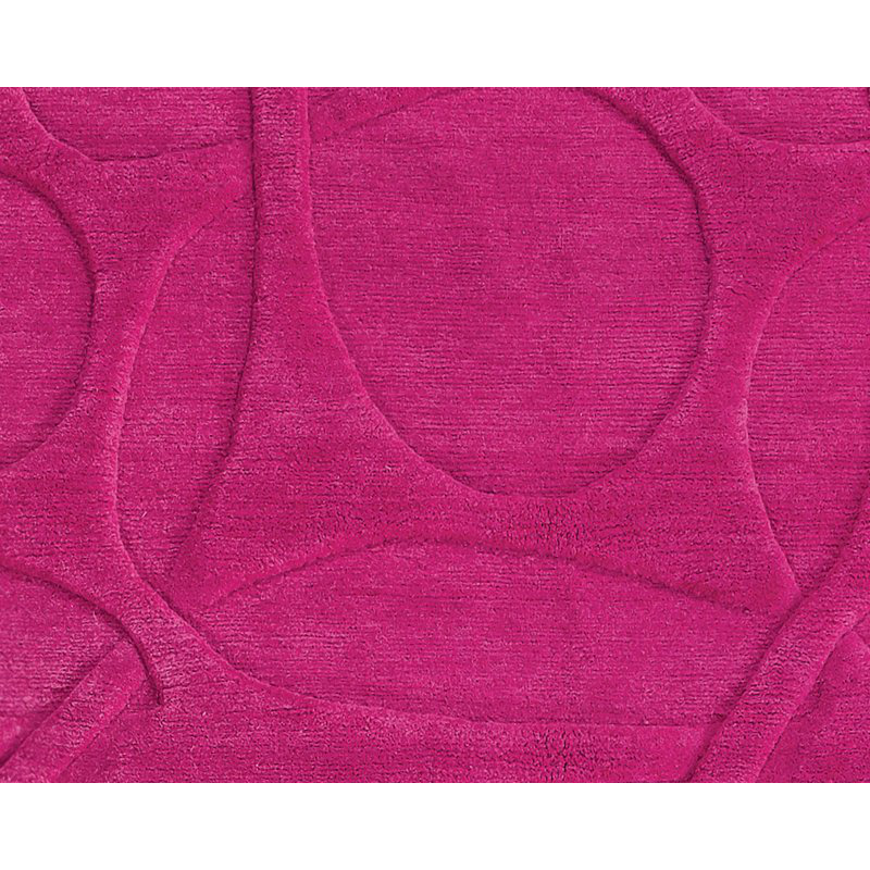 Molecular Wool Area Rug in Pink, Rectangle 9' x 12'