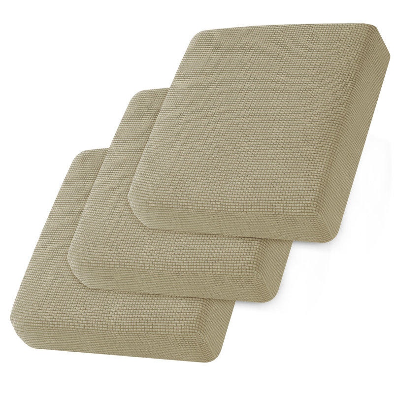 Housse pour canapé à coussins carrés Allington, Mélange de polyester sable