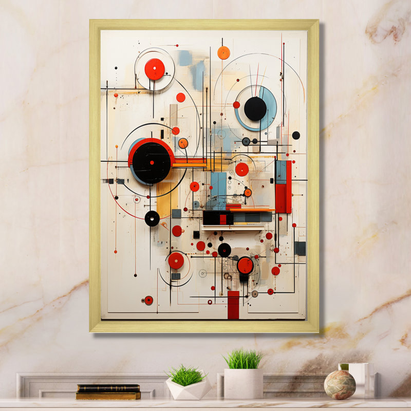 «Henretter Dadaism Absurd Connections», reproduction d'art sur toile, H 20 po x l 12 po x P 1 po, Encadrement doré