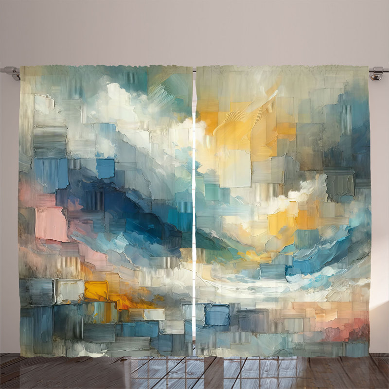 Semi Sheer Curtain Pair