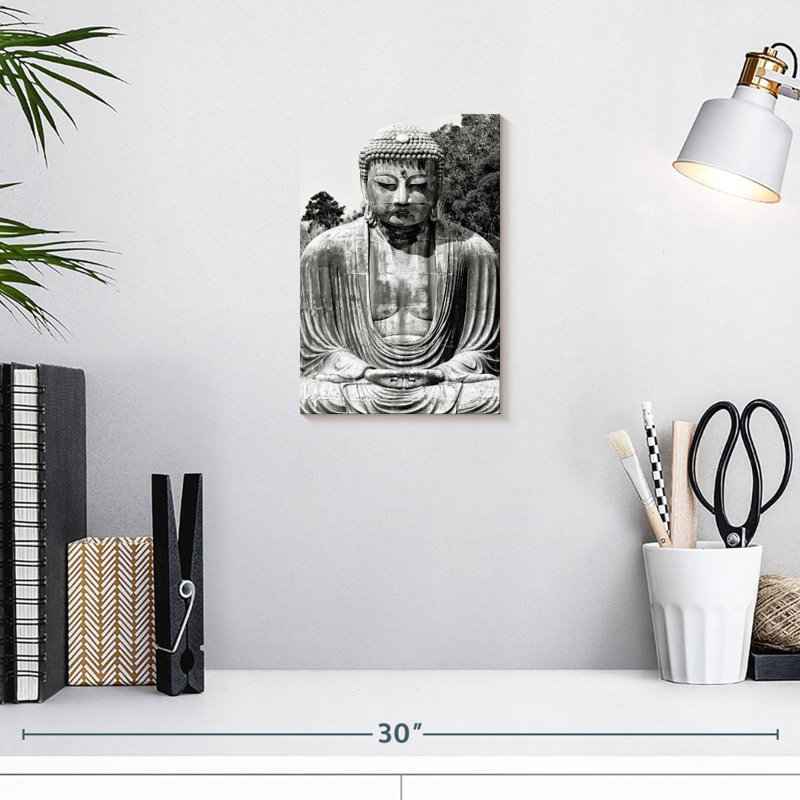 Grand Bouddha japonais, H 12 po x l 8 po