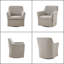 Fauteuil coulissant et pivotant en bois massif Augustine - aucun assemblage requis-1920387915