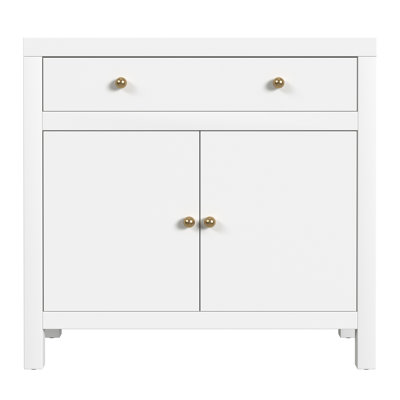 Celine 2-Door Solid Wood Accent Cabinet