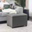 Repose-pieds 24 po en similicuir avec rangement-469151847