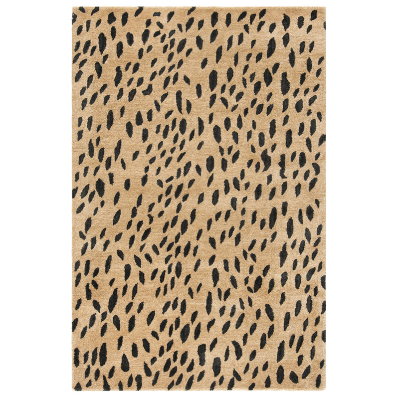 Breanna Hand Tufted Wool Animal Print Indoor Rug, Rectangle 3'6" x 5'6"