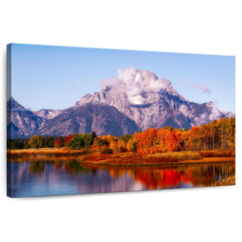 Lac Alvord par Grand Teton, H 16 po x l 24 po