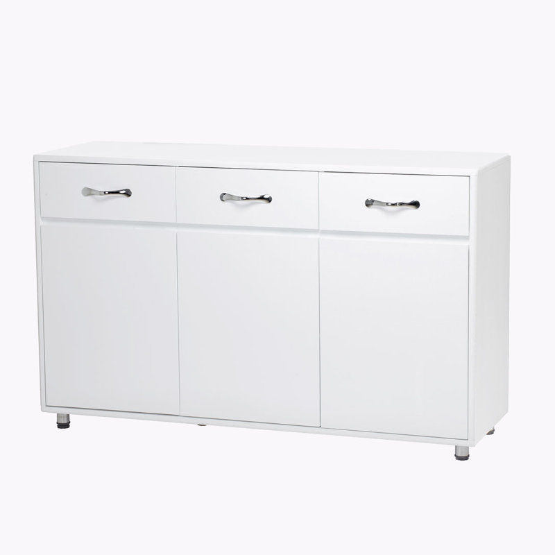Armoire de rangement à 3 tiroirs, Blanc