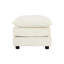 Moderne 5 repose-pieds réversible en forme de U, chenille blanche pour le salon modulaire avec 2 repose-pieds