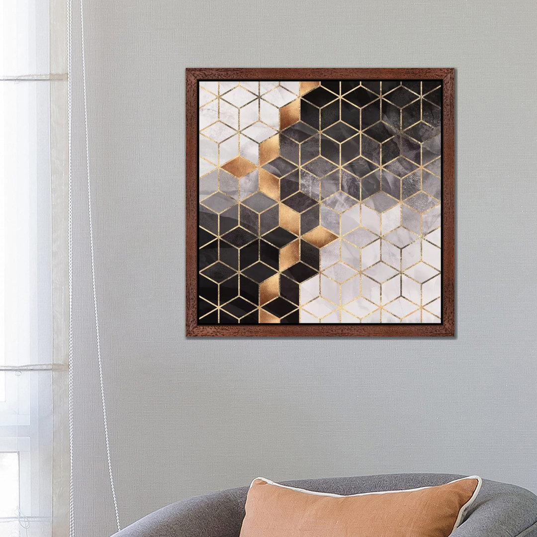 Smoky Cubes II by Elisabeth Fredriksson - Print on Canvas