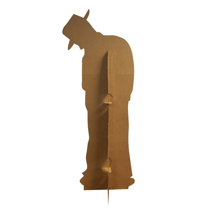 69'' Black and White Gangster Silhouette Cardboard Standup