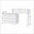 Extended Desktop 10 Drawers Chest Of Drawer Without Handle White Color Vanity