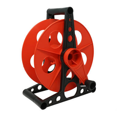 Woods 22849 Metal Extension Cord Reel Stand In Black, Heavy Duty, Quick  Snap Together Design, Holds 