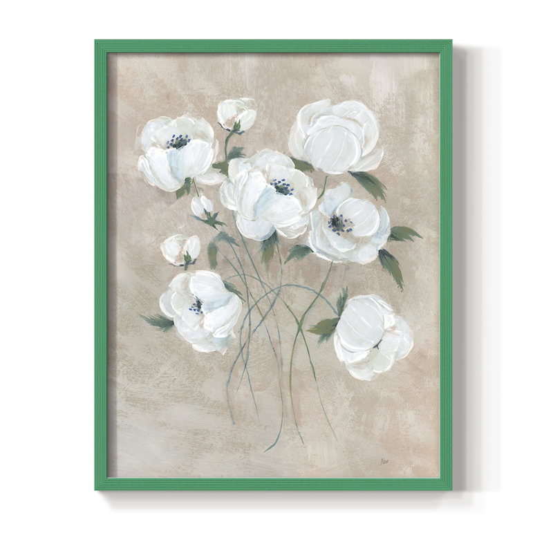 Simplement sophistiqué II, reproduction encadrée - bois massif, H 15 po x l 12 po, Vert