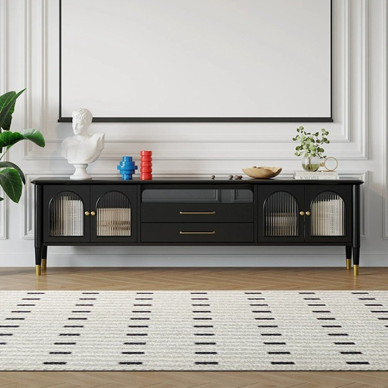 Meuble de rangement de meuble télé rétro français minimaliste