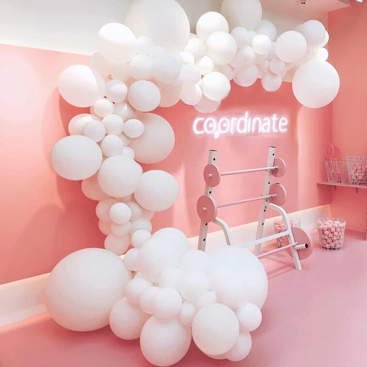Party Decoration Arch Balloon,115 Pcs Birthday Arch Kit Wedding Decoration  Romantic Theme White Latex Balloons Suitable For Valentine''s Day Baby