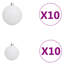 Ensemble de 120 boules de Noël vidaXL-1339919182
