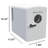 Frigidaire 9 Can Mini Cooler, 6 Liter Personal Fridge, White Crocodile-126634139