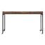 Bureau polyvalent au-dessus du lit avec finition en bois brun rustique et hauteur réglable-125977923