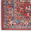 Tapis rouge / beige / bleu tissé à la machine-156139141