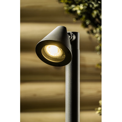 Dinjo Stained Glass Transparent Bollards Post Lantern