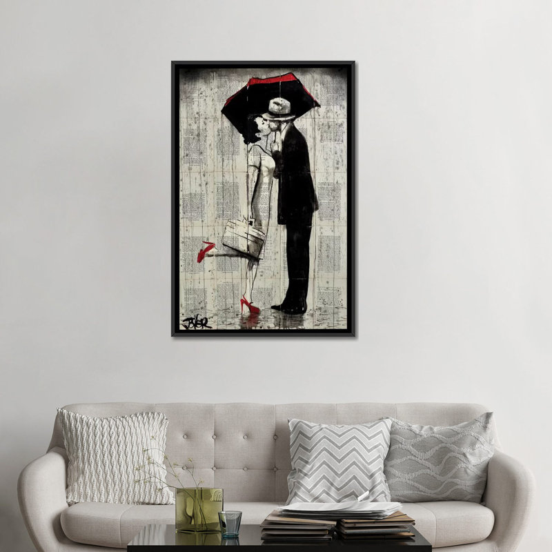 «Ever After», reproduction d'impression sur toile, H 26 po x l 18 po x P 1,5 po, Toile avec cadre noir, Pas de tapis