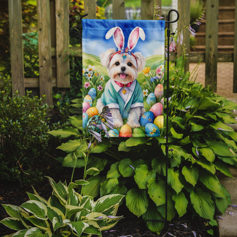 Easter Egg Hunt Double Sided 15.5'' H x 11.25'' W Polyester Easter Garden Flag