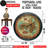 THE GEARS CLOCK Wall Clock with Real Moving Gears PO-LI_ 18 in Round BLACK-ANTIQUE