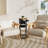 C-Shaped Black Side Table With Extra Storage – Versatile, Space-Saving, Ideal For Small Spaces And Multiple Uses