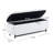 Elegant Ottoman With Spacious Storage Function, White