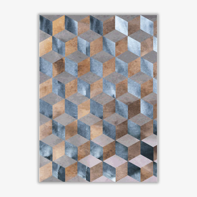 Abstract Watercolour Box - Single Picture Frame Print