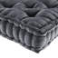 Coussin de sol carré en poly chenille ivoire 20 x 20 po-136394105