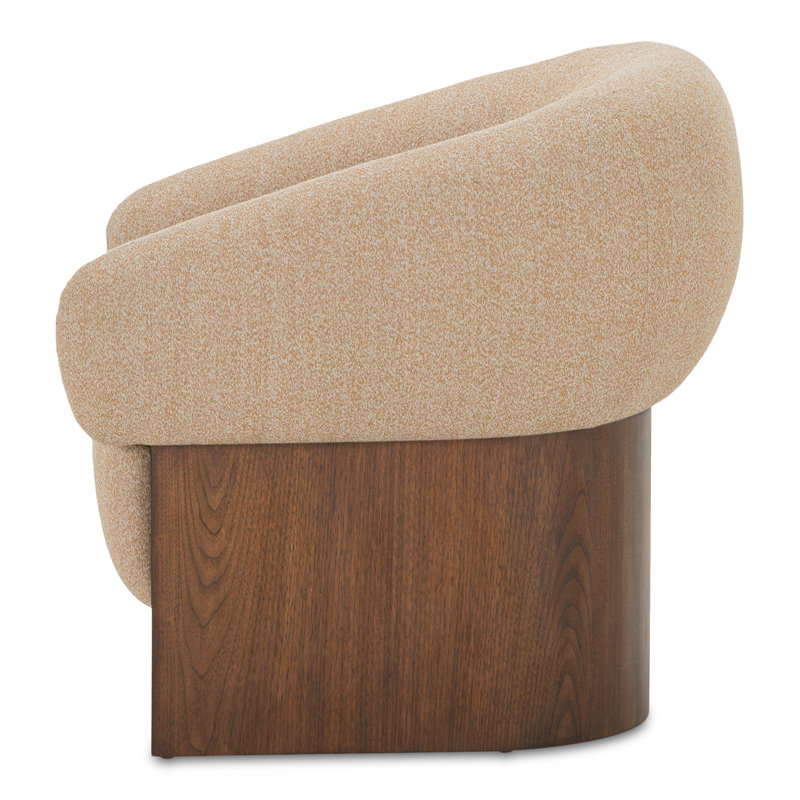 Otto Armchair, Tan Polyester