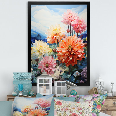 Zabdi " Dahlia Field Pointillism Dot "