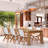 Trahan Teak Solid Wood Dining Table-689600434