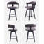 Tabouret de bar pivotant revêtu de lin 26 po-1277400241-1277401972-1297837827