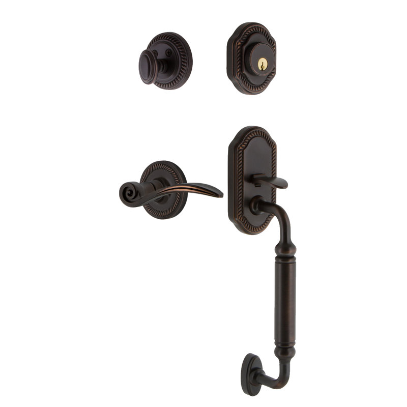 Ensemble de poignées à poignée en C avec rosette Nostalgic Warehouse, Droite, 2-3/4", Bronze intemporel