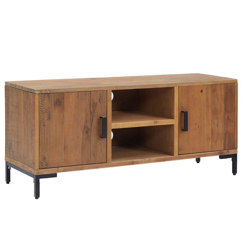 Bullrush Unfinished TV Stand for TVs up to 49", Brown
