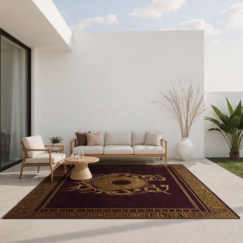 Tapis intérieur et extérieur Artisan Crest, Rectangle 1 pi 6 po x 2 pi 6 po