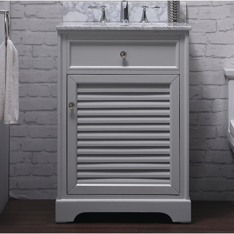 Ensemble de meuble-lavabo simple 24 po Closter, Gris