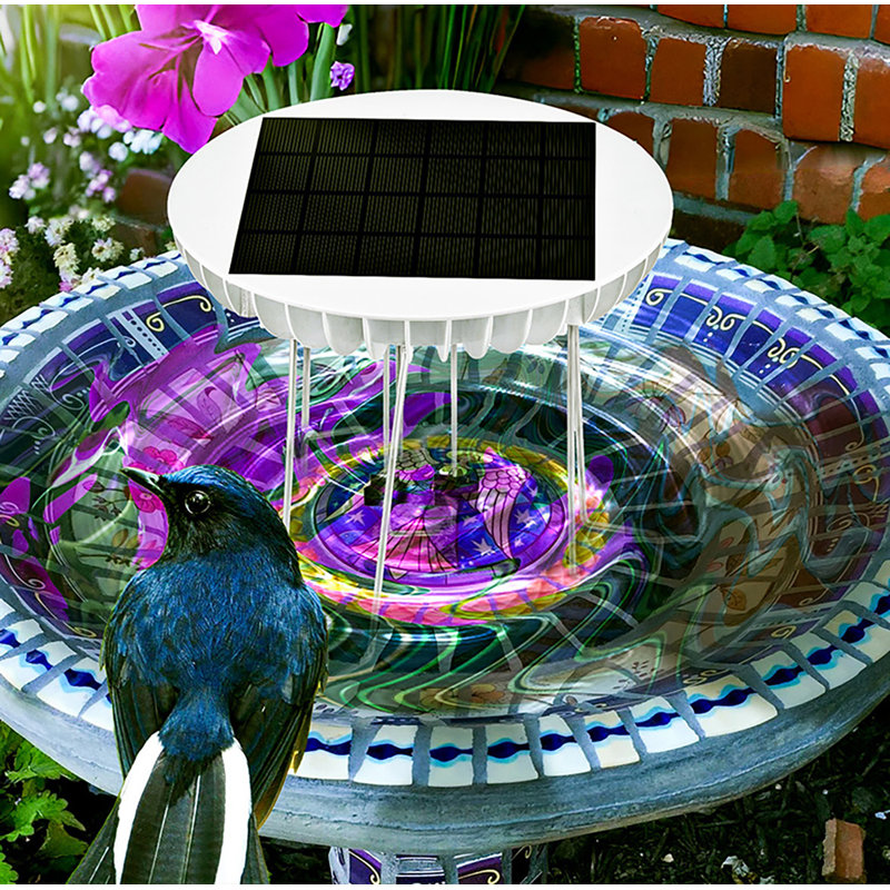 Agitateur solaire d'eau pour bains d'oiseaux 