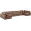 Canapé modulaire réversible de 200 po en similicuir-87141518