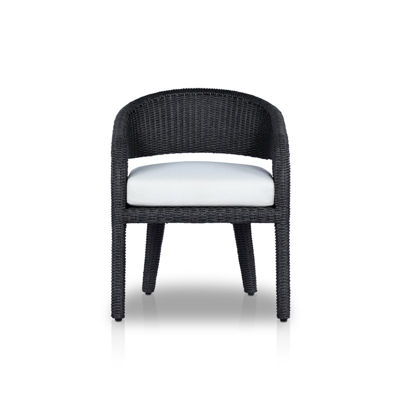 Hawkins Outdoor Dining Armchair, Black